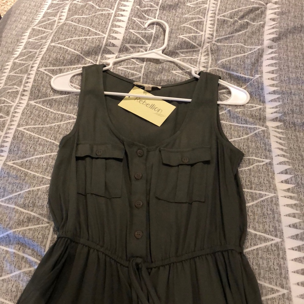 Olive green jumpsuit